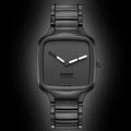 Premium Square Dial Stainless Steel Men's Watch – Black Edition